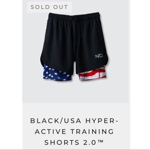 NFQ Hyperactive 2.0 Shorts - Patriot Collection - Mens Large - NWT